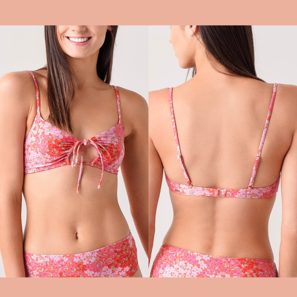 NWT Bond Eye [ SZ Large ] Peach Tied to it‎ Bikini Top